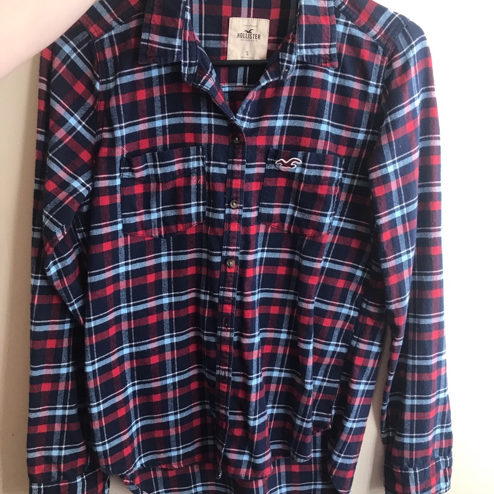 Plaid Hollister Button Up Flannel